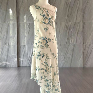 One-Shoulder Floral Asymmetrical Dress